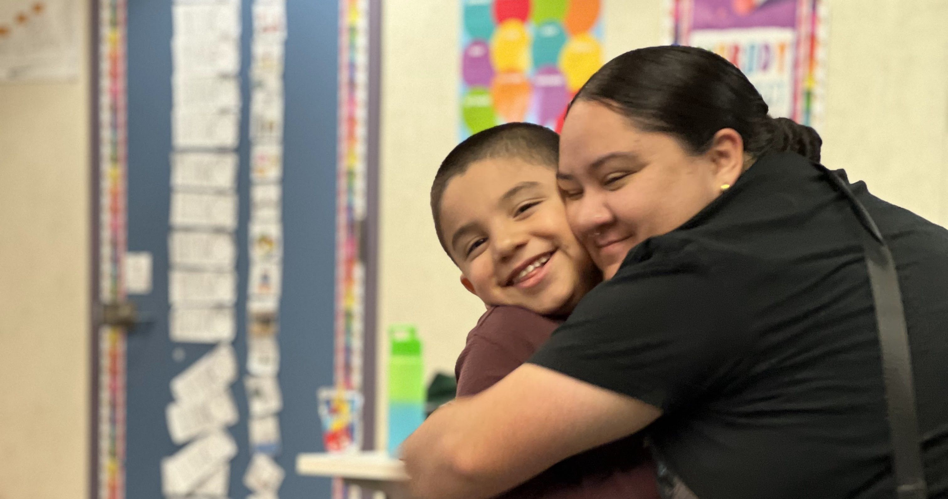 Students and families at Creekside School