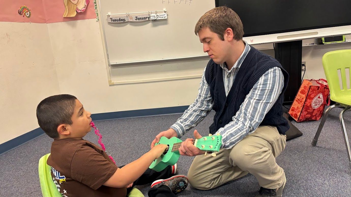 Students and families at Creekside School