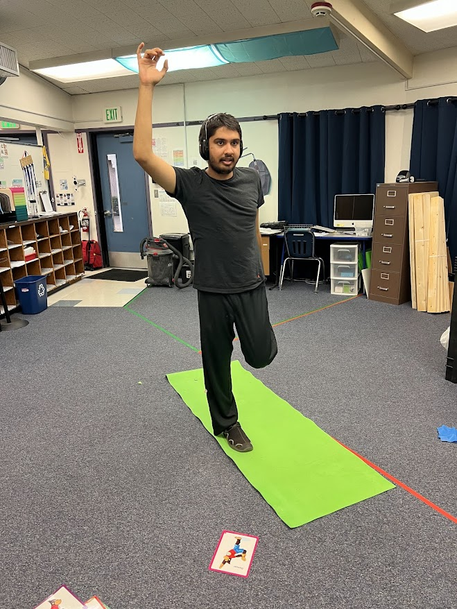 Students and staff at Creekside engaging in a learning activity.