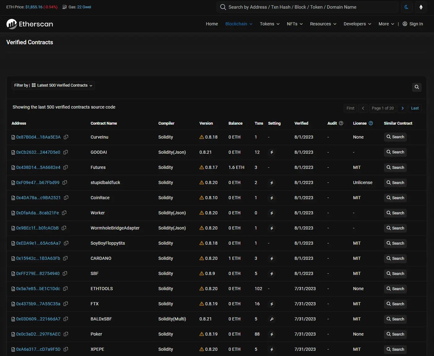 How to Look Up Smart Contracts on Etherscan