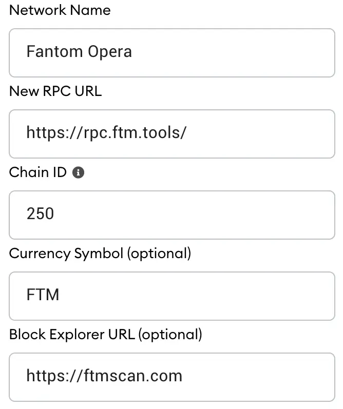 how to add fantom to metamask