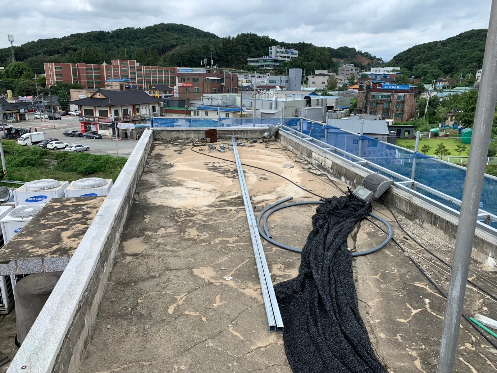 충남 천안시 충남 천안시 농협 옥상방수 시공 전