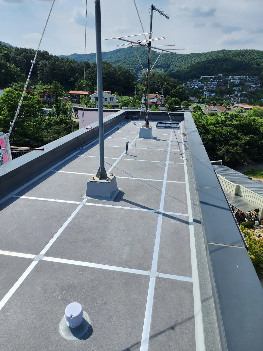 경기 용인시 경기 용인시 전시장 옥상방수 시공 후