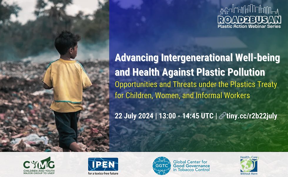 Advancing Intergenerational Well-being and Health Against Plastic Pollution