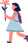 Girl with Flower