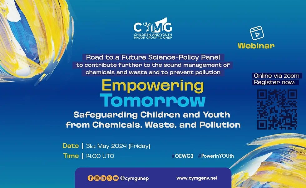 Webinar | Empowering Tomorrow: Safeguarding Children and Youth from Chemicals, Waste, and Pollution