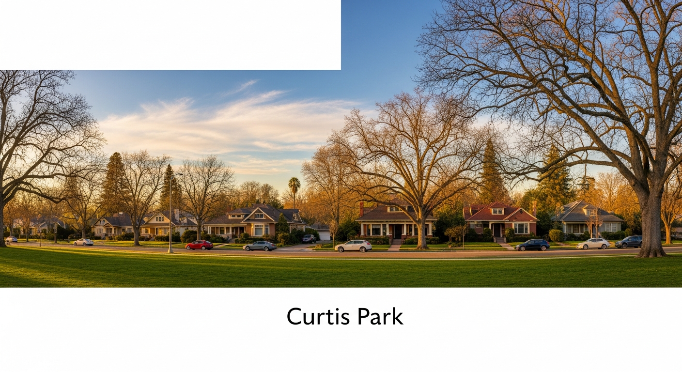 Scenic view of Curtis Park in Sacramento, California