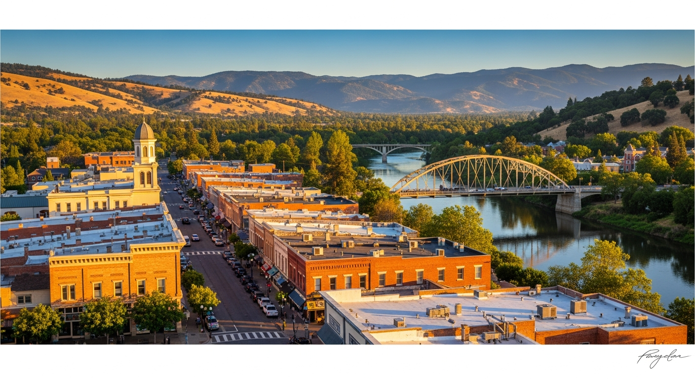 Scenic view of Folsom, California