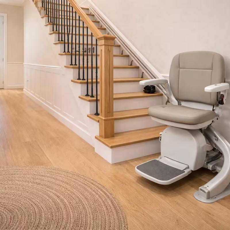 Stair lift installation for ADA whole-house accessibility in Roseville, California by western renovations