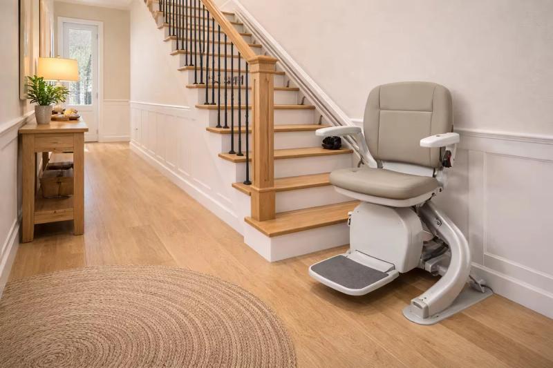 Stair lift installation for ADA whole-house accessibility in Roseville, California by western renovations
