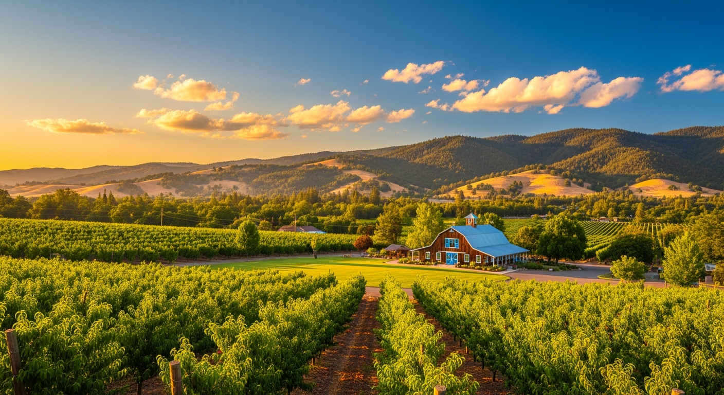 Scenic view of Loomis, California
