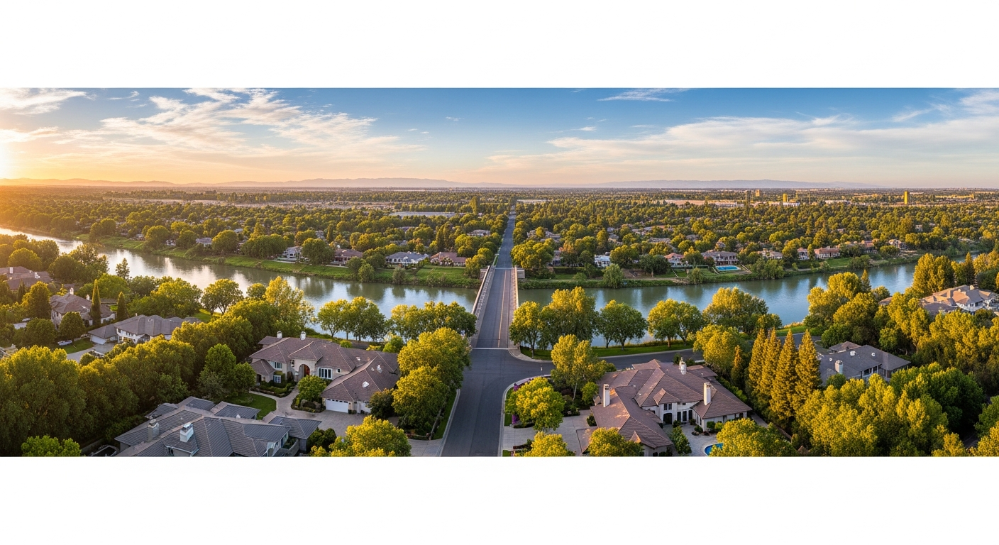 Scenic view of Sierra Oaks in Sacramento, California