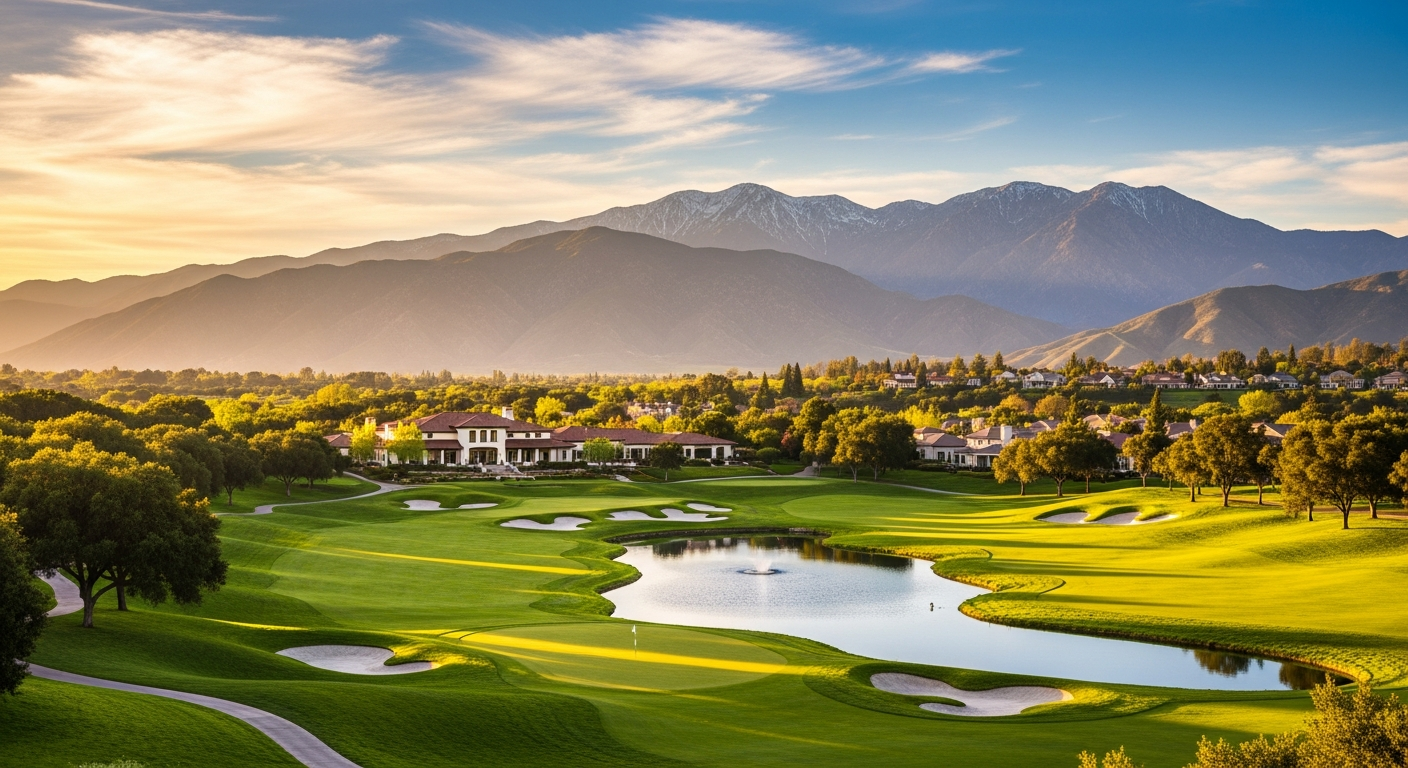 Scenic view of Serrano in El Dorado Hills, California