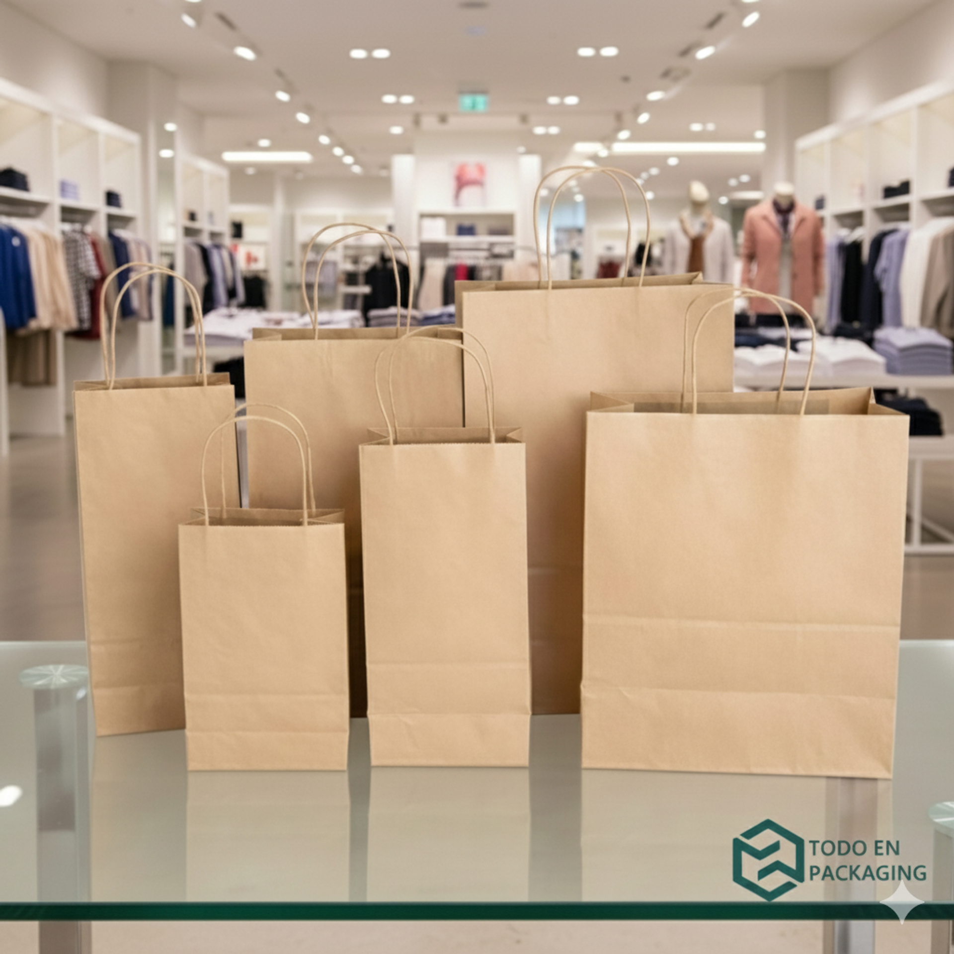 Bolsas de papel con asas