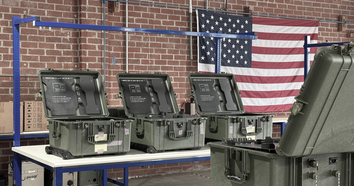 Picogrid Helios units in factory in El Segundo, CA