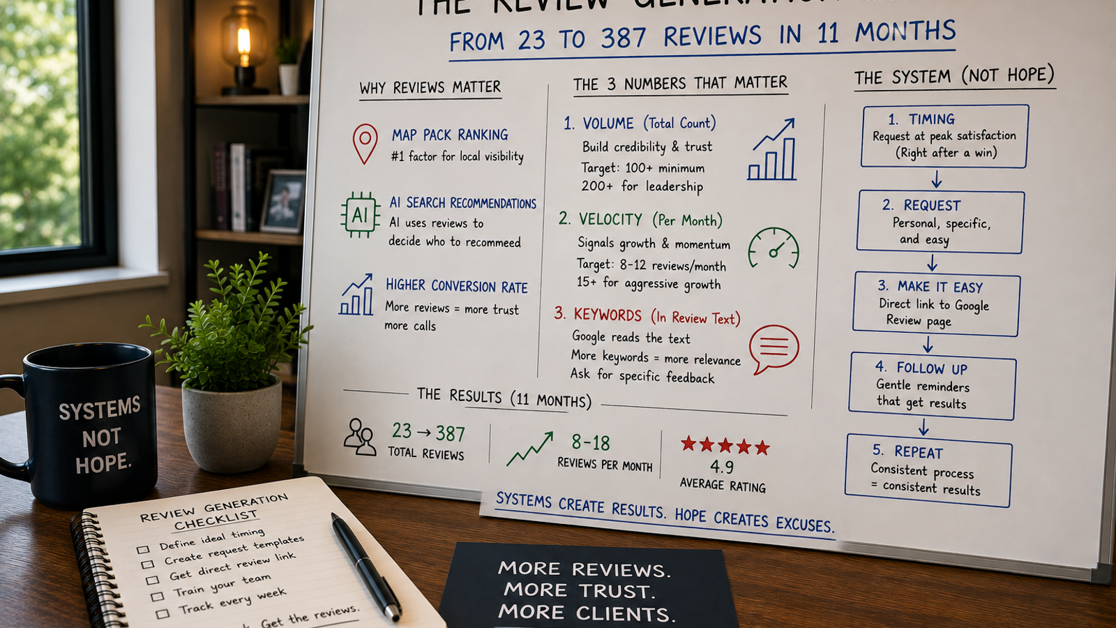 The Review Generation System That Took a Law Firm From 23 to 387 Reviews in 11 Months.