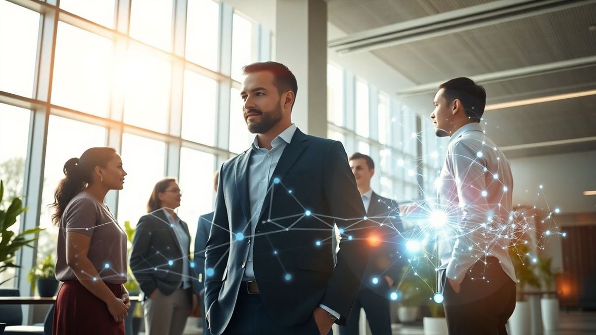 Future wealth advisors using AI technology.