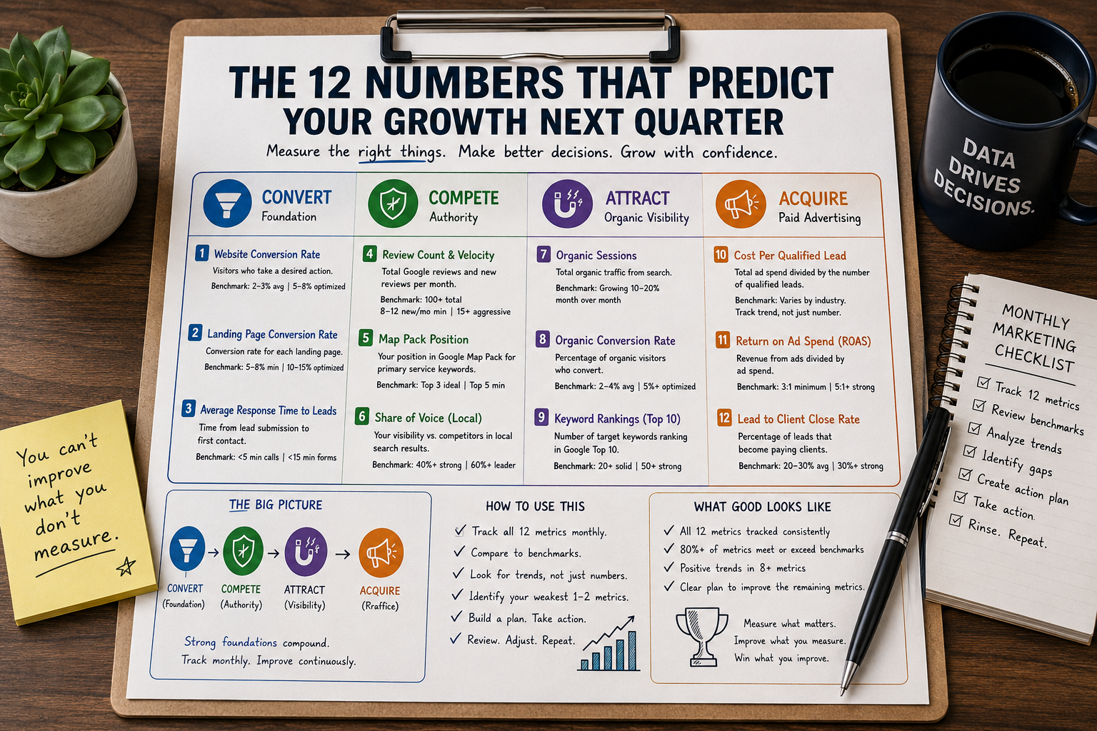 The 12 Numbers That Predict Whether Your Practice Will Grow or Die Next Quarter.