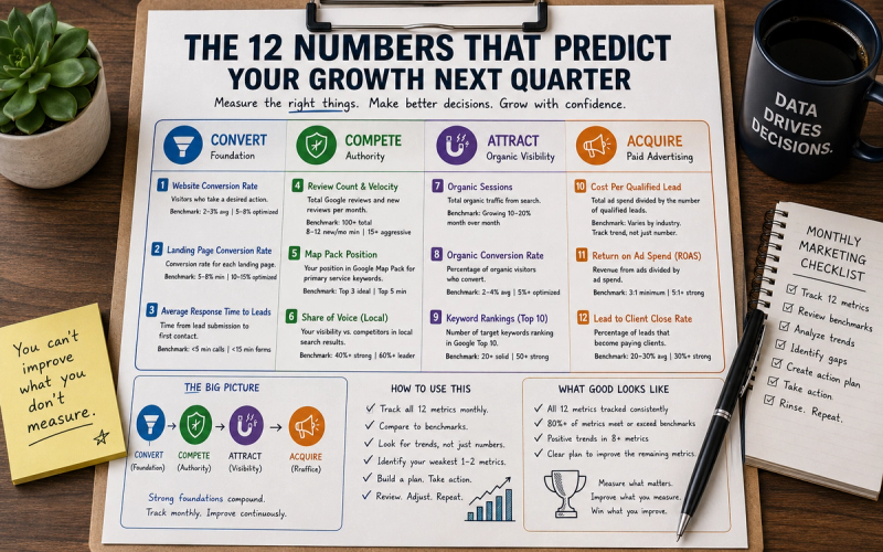 The 12 Numbers That Predict Whether Your Practice Will Grow or Die Next Quarter.