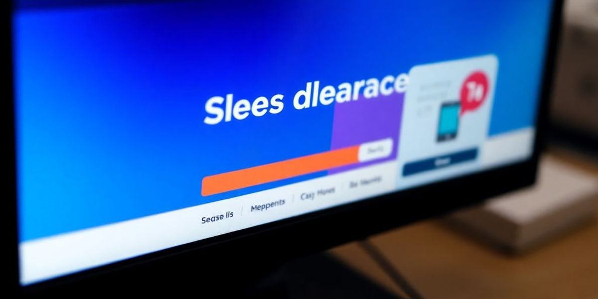 Computer screen showing a fast-loading website.