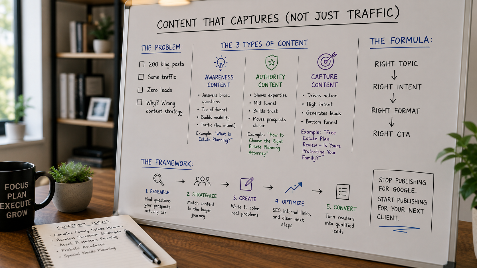 Your Blog Has 200 Posts and Generated Zero Leads. Here's What to Write Instead.