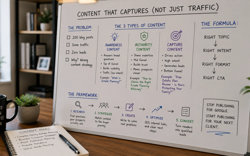 Your Blog Has 200 Posts and Generated Zero Leads. Here's What to Write Instead.