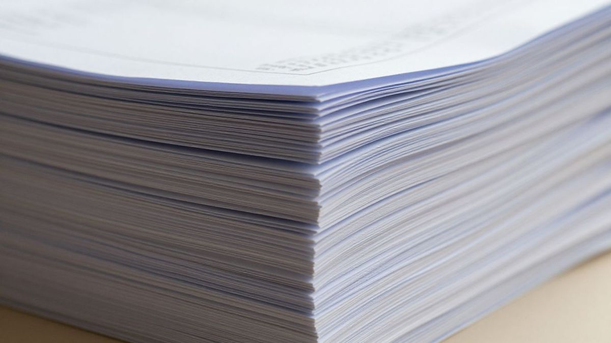 Stack of professional documents, conveying trust and evidence.