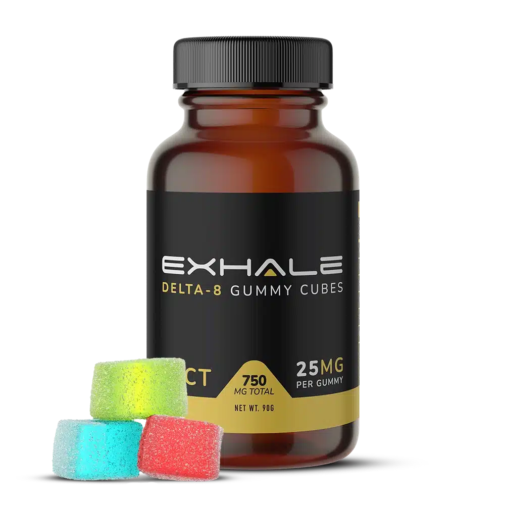 Exhale Wellness Delta 8 Gummy Cubes