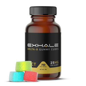 Exhale Wellness Delta 8 Gummy Cubes