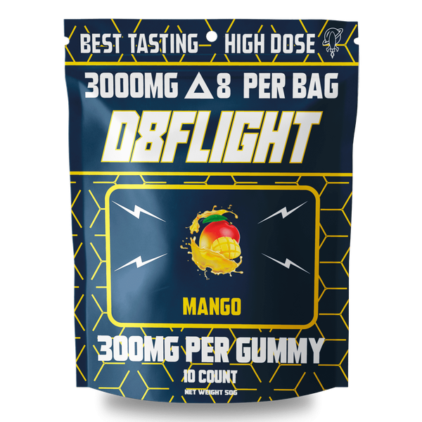 3000mg High Dose THC Gummies - Exotic Mango Infusion