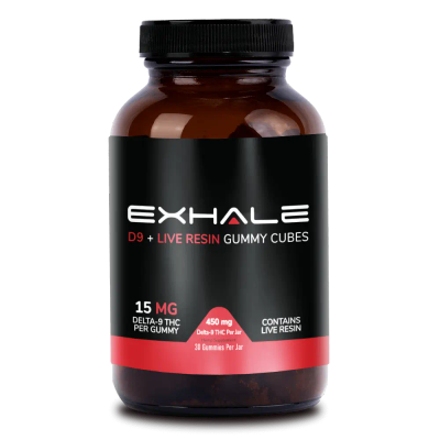 Exhale Wellness Delta 9 Live Resin Gummies