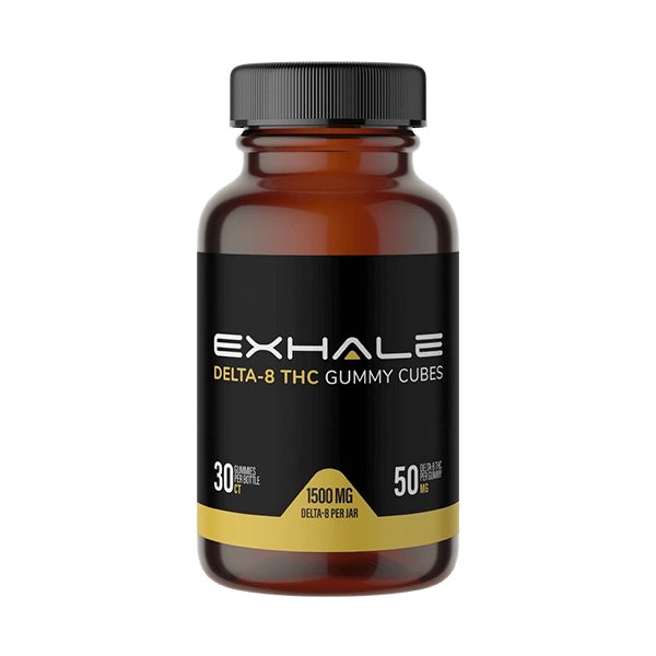 Exhale Wellness Delta 8 Gummy Cubes 1500mg