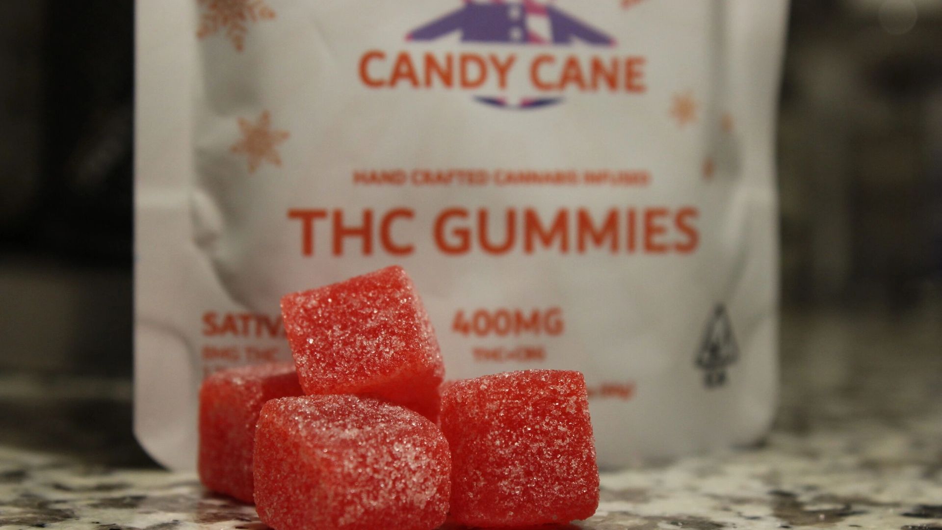 Premium display of THC gummies for wholesale buyers