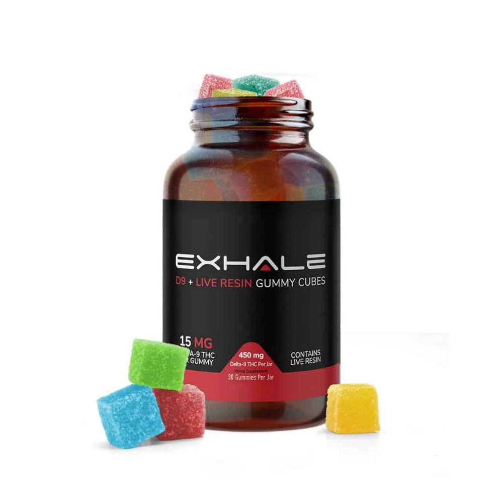 Exhale Wellness Delta 9 Live Resin Gummies 1500mg