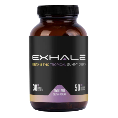 Exhale Wellness 1500mg Tropical Delta 8 THC Gummies