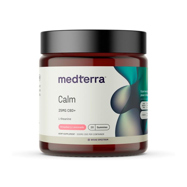 Medterra Calm CBD Gummies - Strawberry Lemonade (25mg CBD, 20 Count)