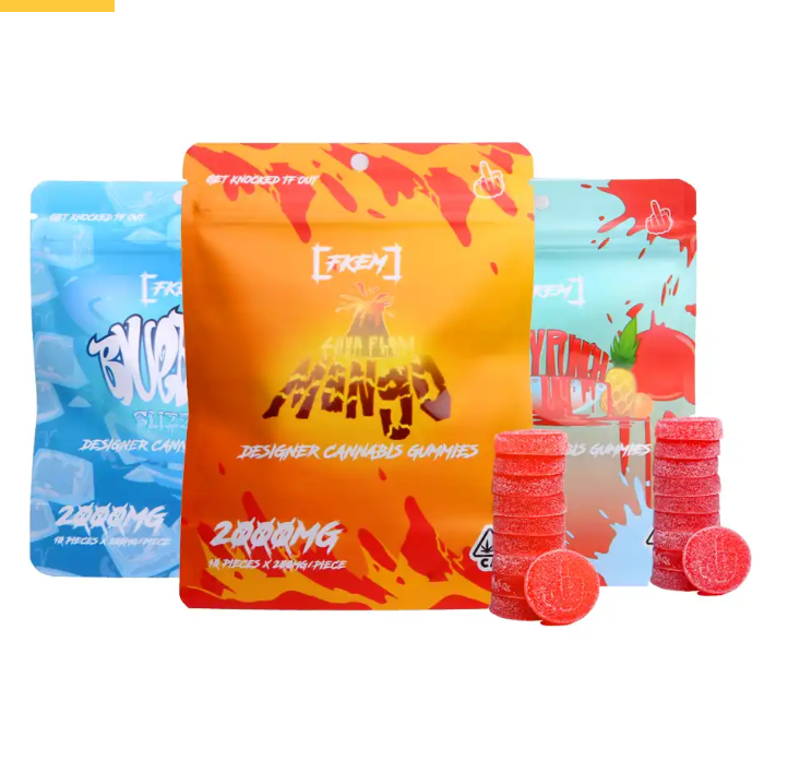 2000mg THC Gummies - Exotic Mango Infusion