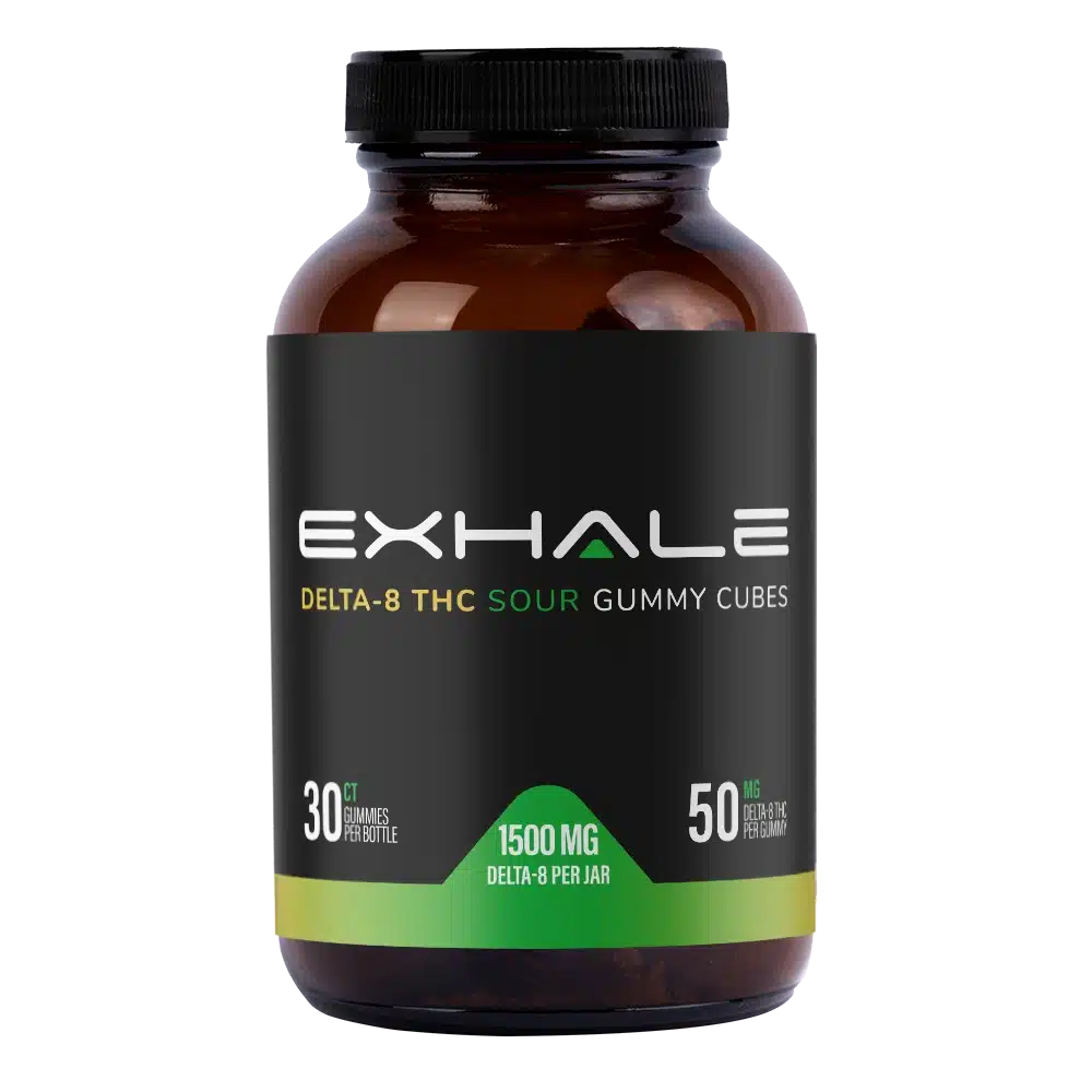 Exhale Wellness 1500mg Sour Delta 8 THC Gummies