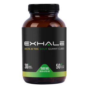 Exhale Wellness 1500mg Sour Delta 8 THC Gummies