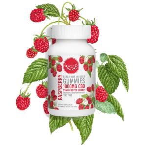 Wyld CBD Raspberry Gummies - 25mg Broad Spectrum CBD (40 Count)