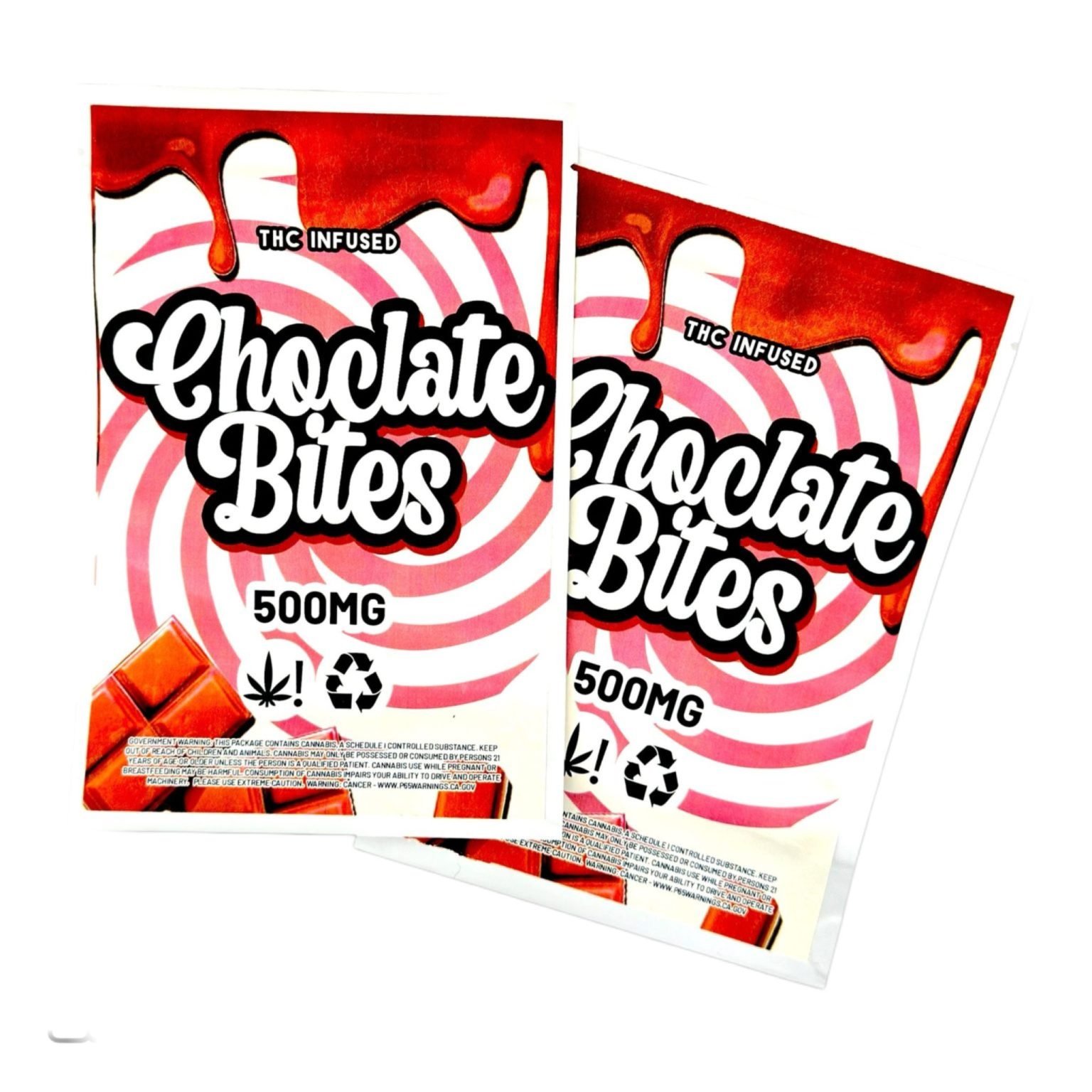 Chocolate Bites Gummies 500mg Pack