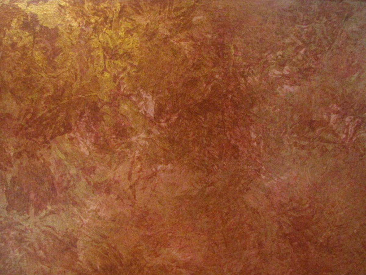 Showing an option od sponging on - decorative technique by Joanna Kruza