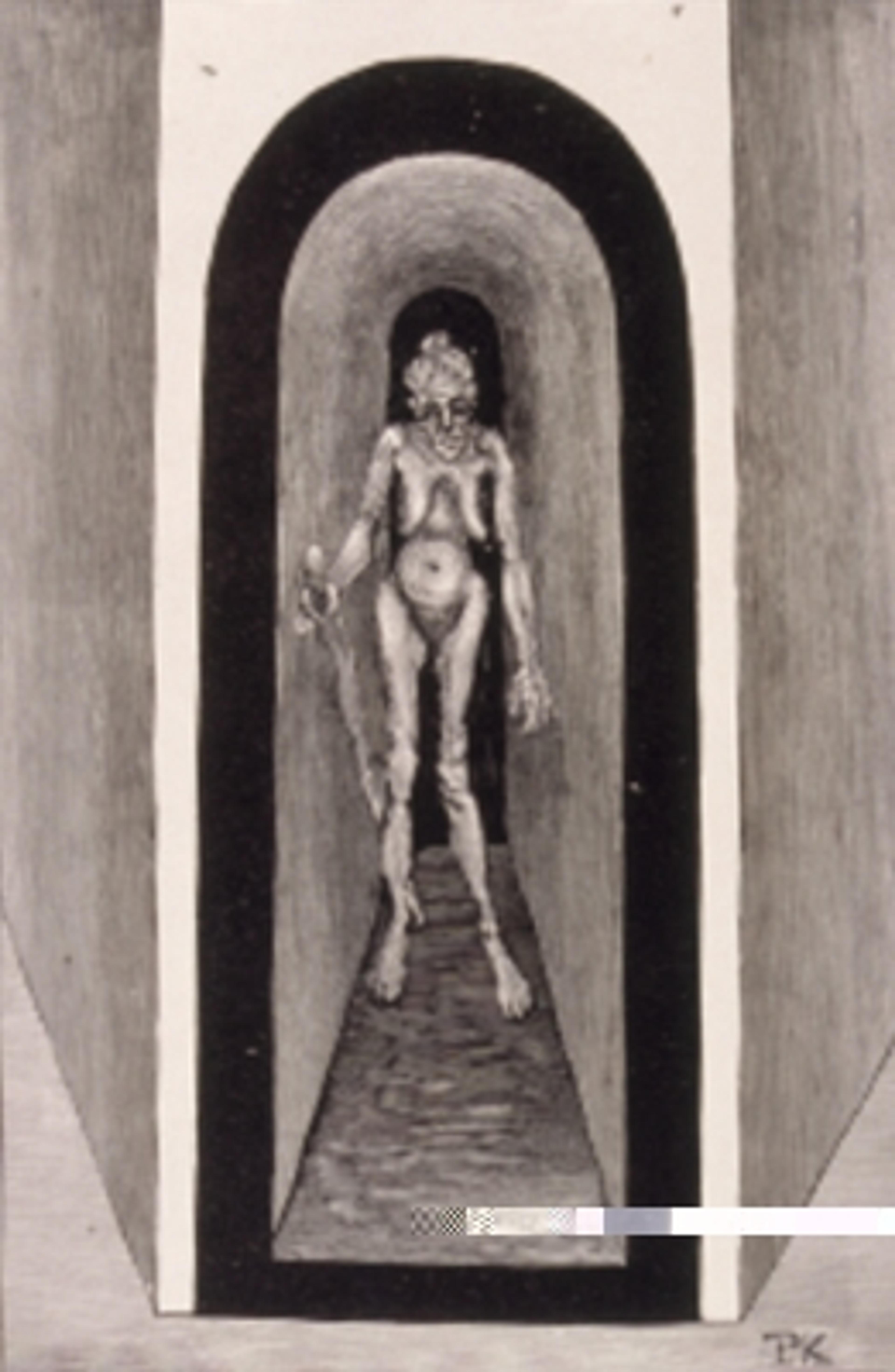 Illustrasjonertil boken om Francois Villon / Illustration for the bookabout Francois Villon, udatert / undated Prøvetrykk / Testprint Per Lasson Krohg (1889–1965)  Xylografi på papir / Xylographyonpaper Kode