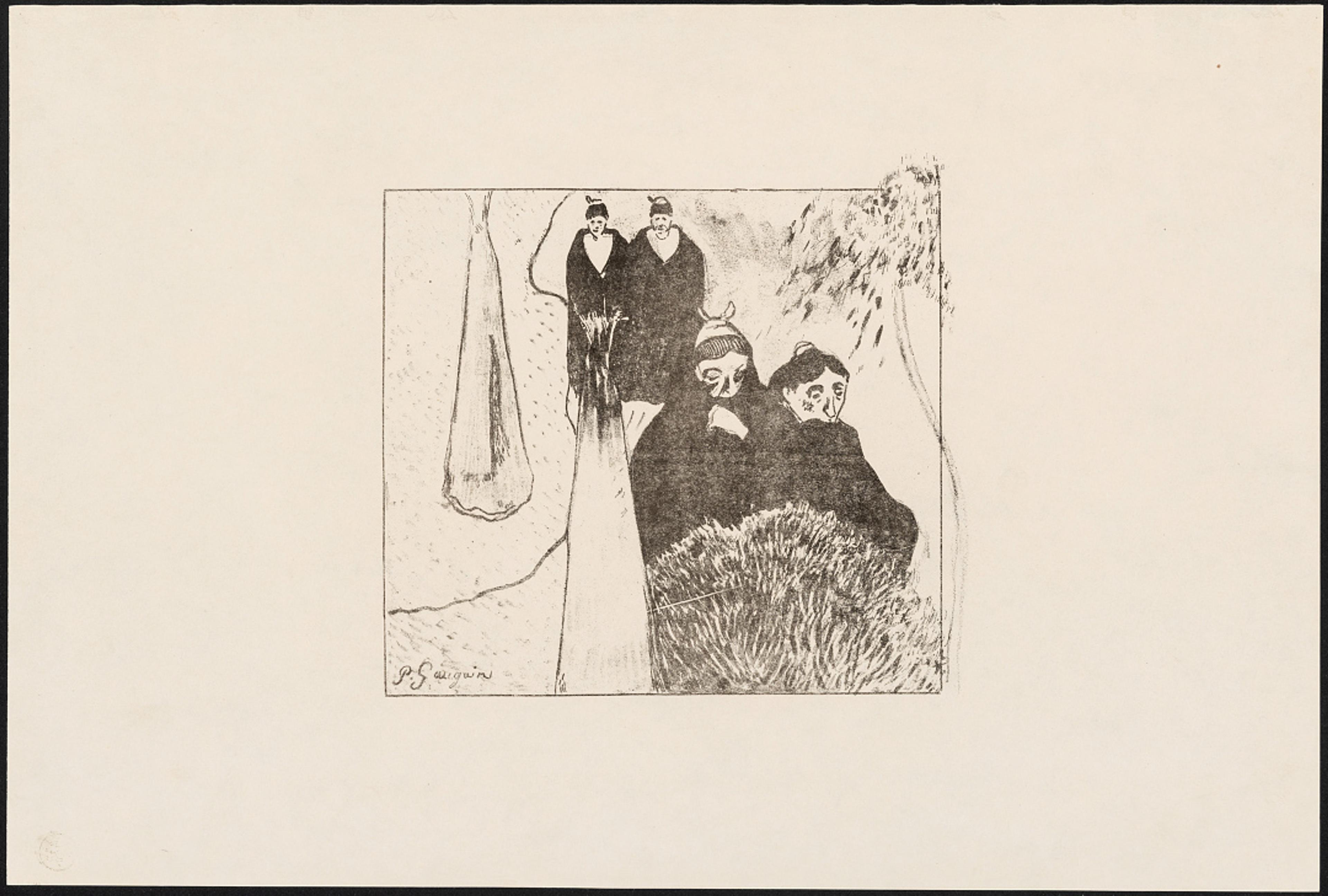Uten tittel / Untiteled, udatert / undated  Paul Gauguin (1848–1903)  Litografi / Litograph   Kode 