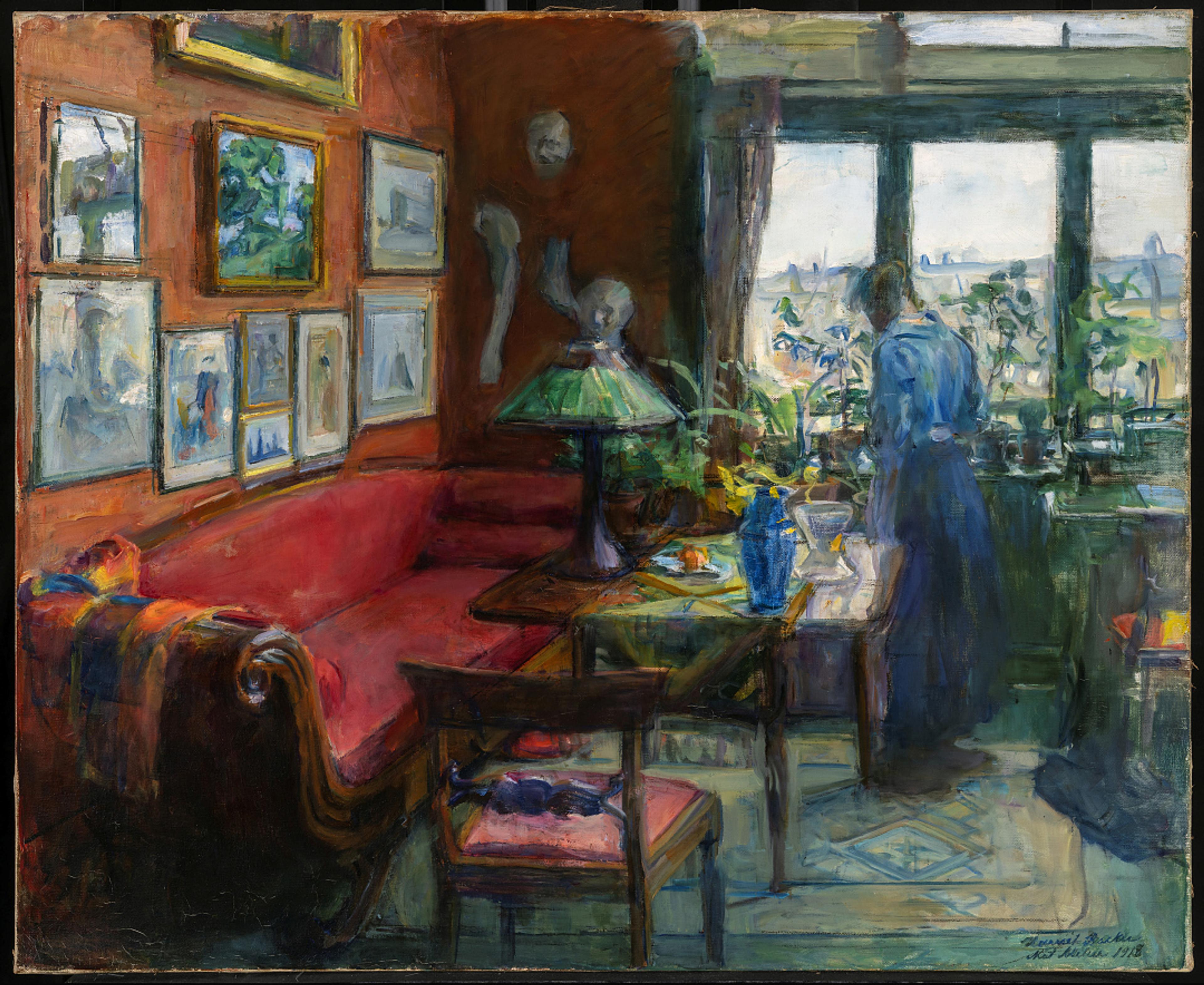 Picture of the painting "mitt atelier" by Harriet Backer