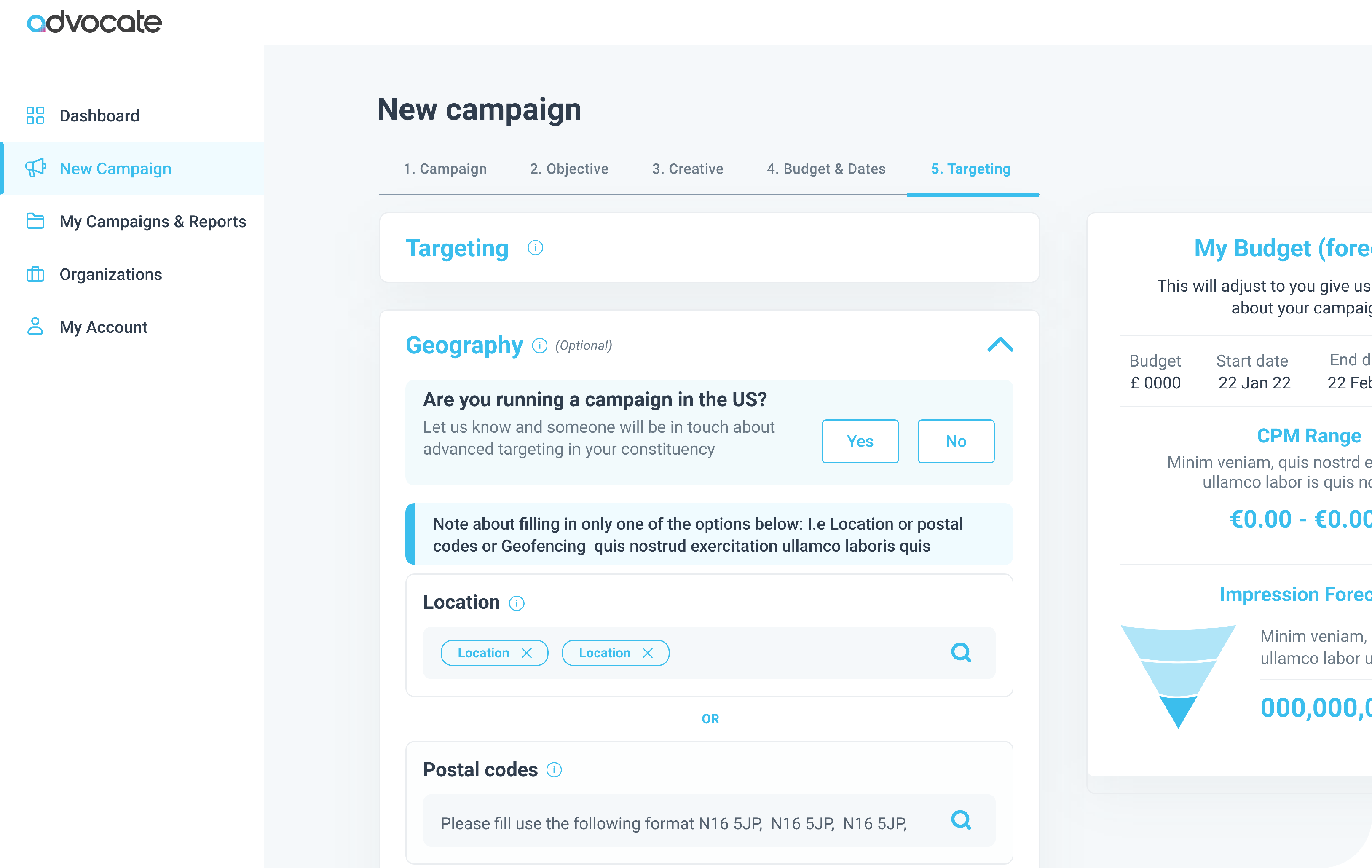 Advocate platform preview