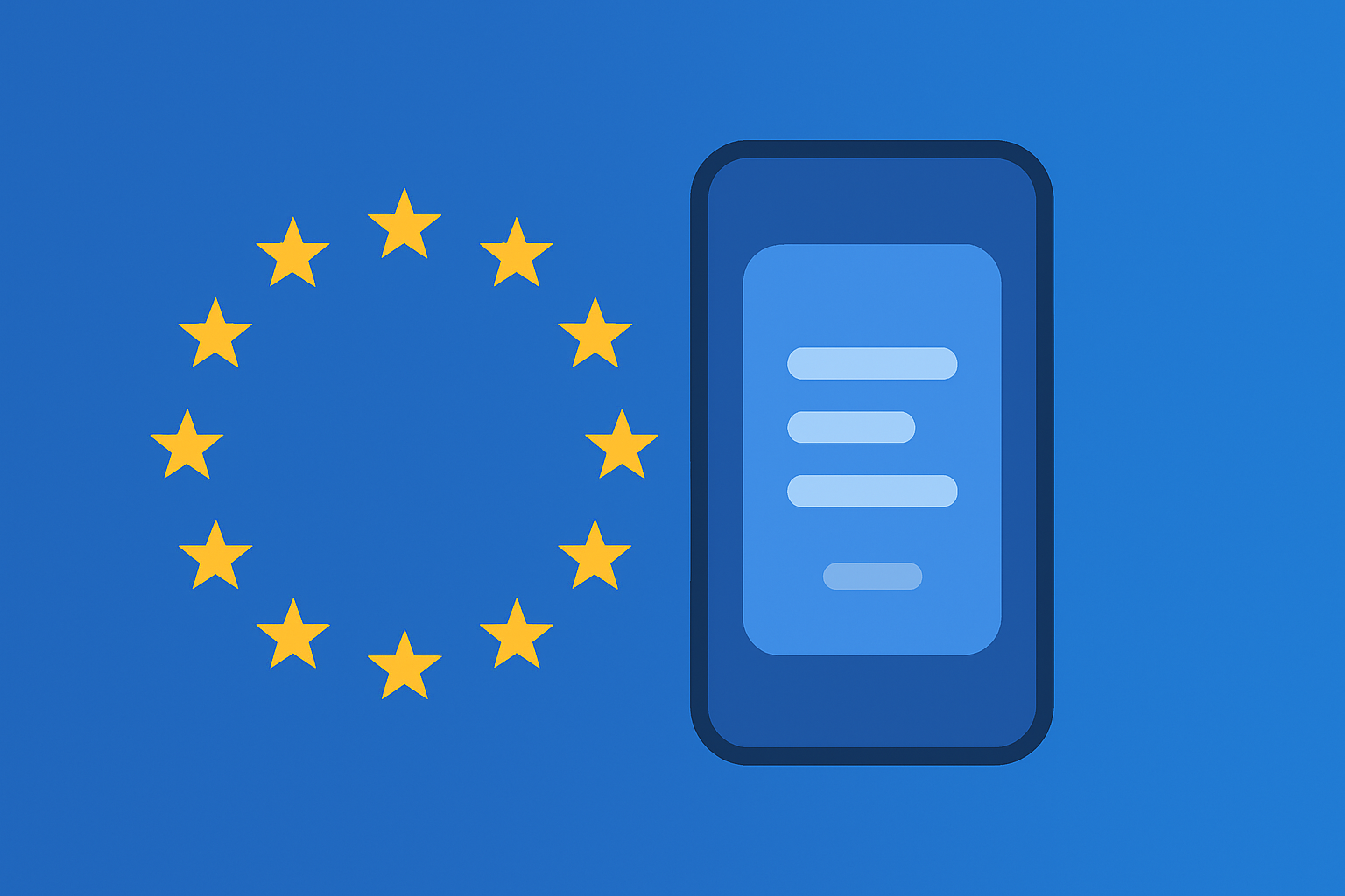 Illustration of a digital ad ecosystem across the EU