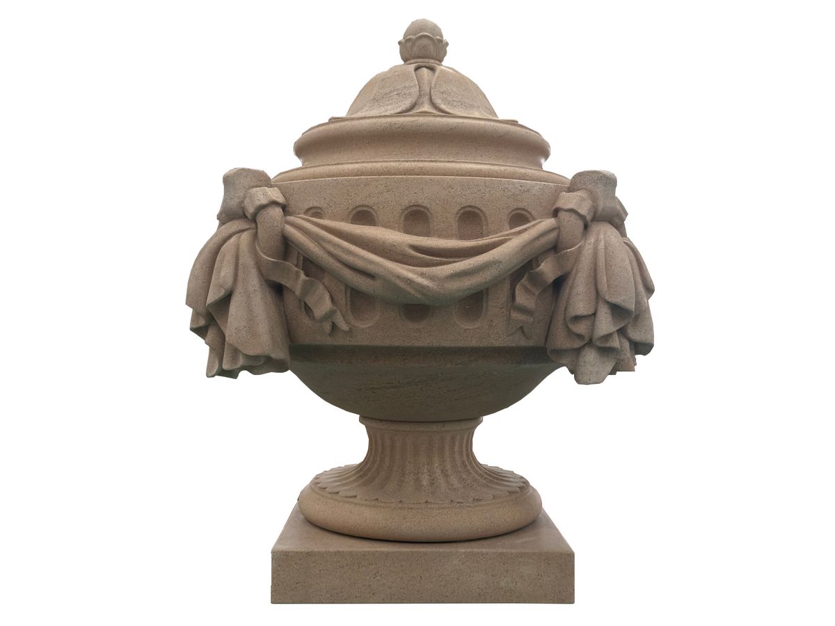 Vase avec motif drapé - view 3