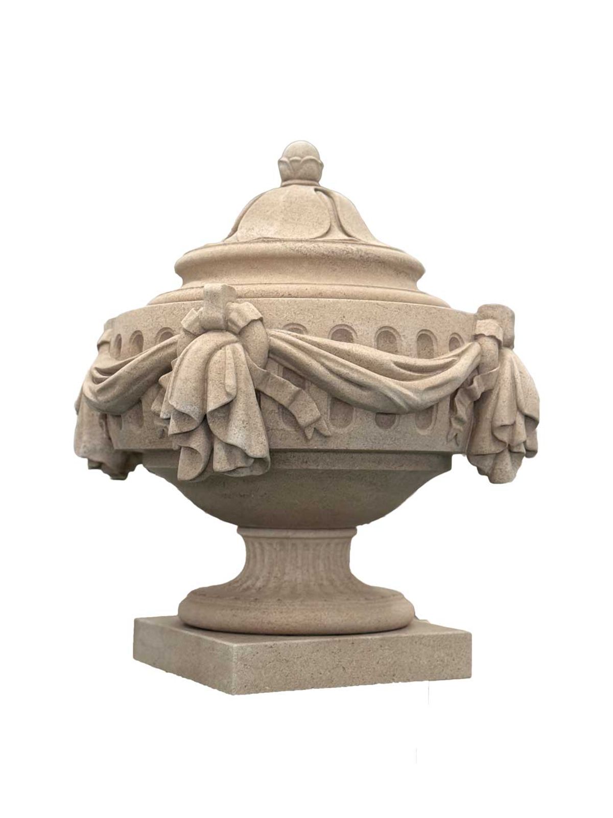 Vase avec motif drapé - view 1