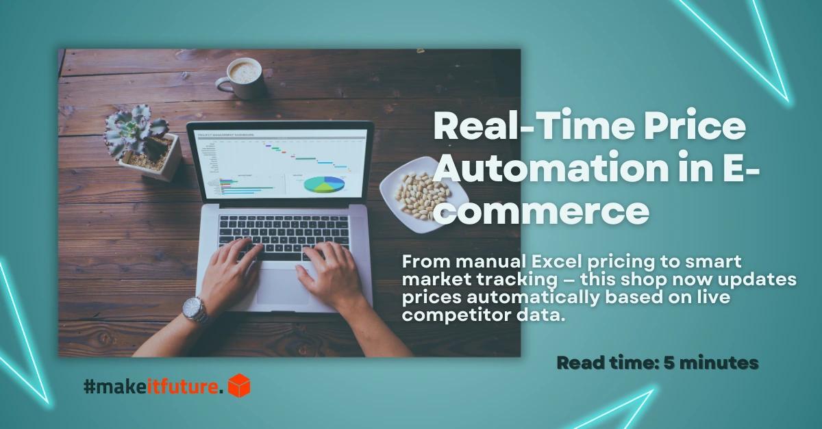 Automatizare în timp real a prețurilor în eCommerce folosind monitorizarea concurenței pentru Idealo și reconfigurare dinamică a prețurilor